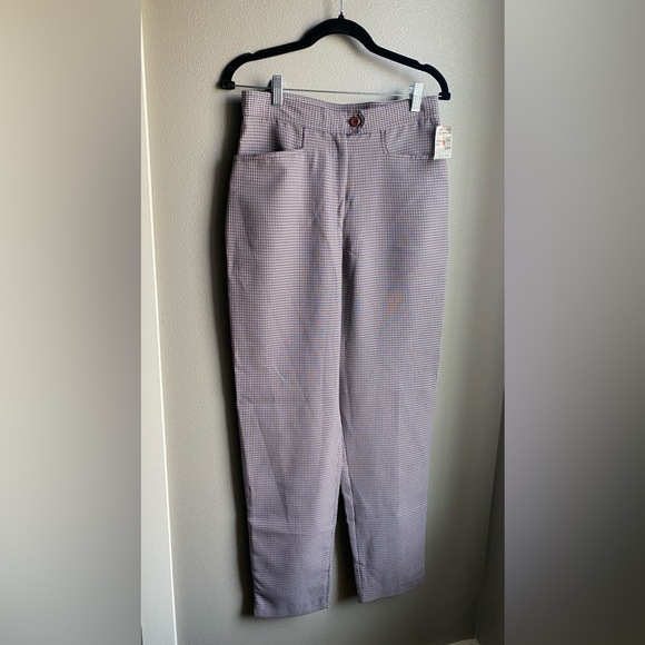 VTG LA Belle Plaid 2 Piece Set, Mauve Purple, Pant size 11, Top Size 13. - Picture 3 of 10